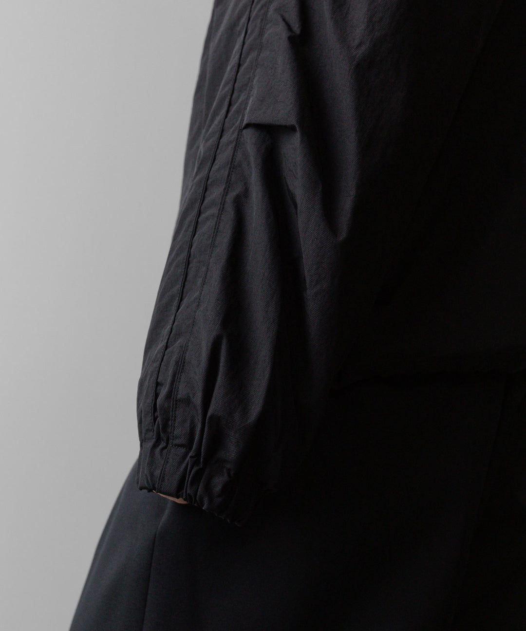 ssstein(シュタイン)の24AWコレクション NYLON TWILL HOODED ZIP UP JACKET - BLACK 公式通販サイトsession福岡セレクトショップ