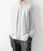 画像をギャラリービューアに読み込む, 【SUBLATIONS】SHEER TUCK DRESS SHIRT  - WHITE
