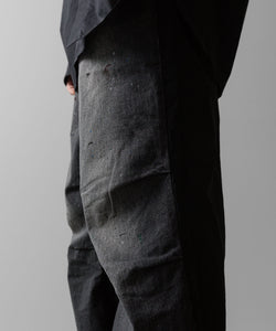 ssstein(シュタイン)の24AWコレクション NYLON COMBINATION SPLASHED DENIM JEANS - BLACK 公式通販サイトsession福岡セレクトショップ