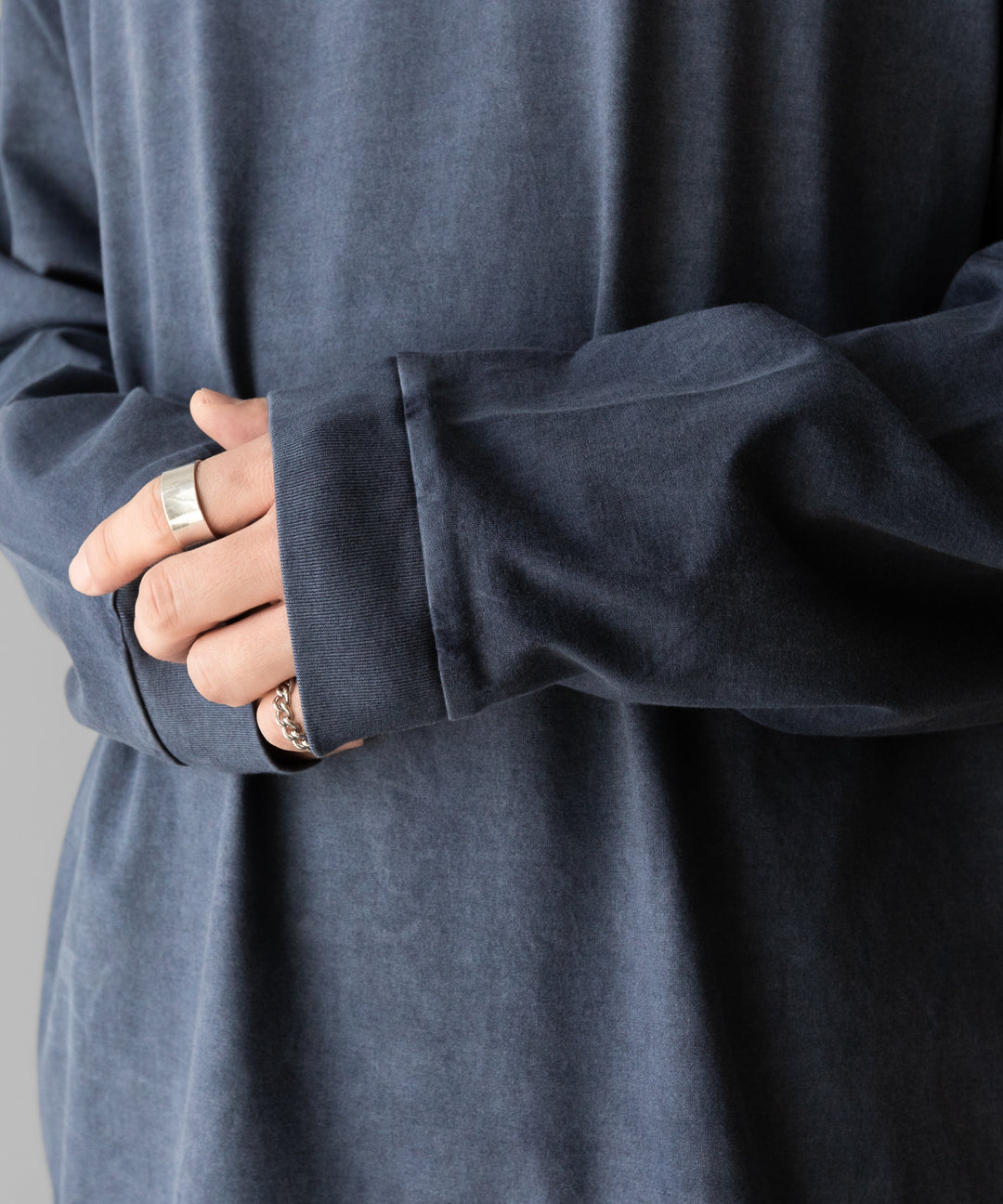 KANEMASA PHIL.-カネマサフィル36G LOW TWIST GARMENT DYE L/S TEEのNAVY PIGMENT公式通販サイトsession福岡セレクトショップ