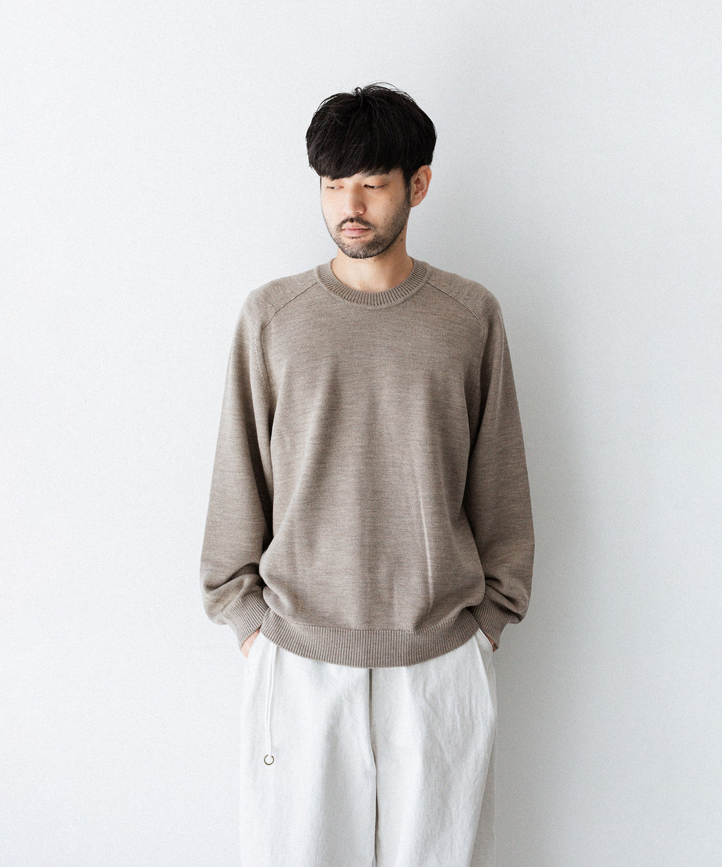 UMEDA ウメダの7GG CREW NECK PULLOVERのMOCHA 公式通販サイトsession福岡セレクトショップ