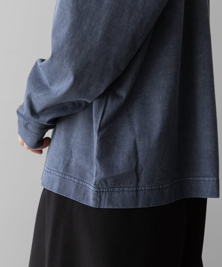 KANEMASA PHIL.-カネマサフィル36G LOW TWIST GARMENT DYE L/S TEEのNAVY PIGMENT公式通販サイトsession福岡セレクトショップ