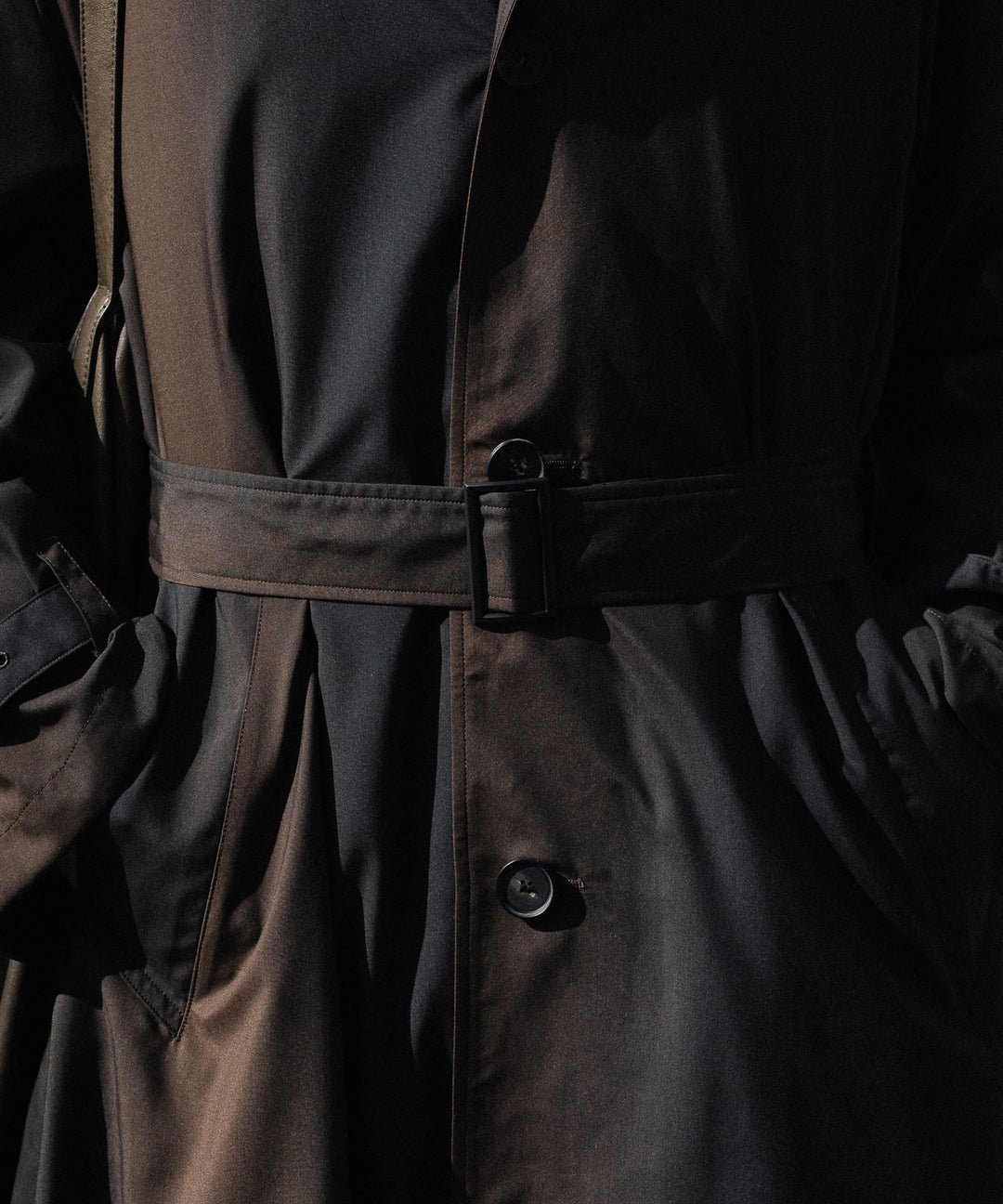 SUBLATIONS-サブレーションズのKIVULI PRINT LIGHT WEIGHT COATのDARK BROWN公式通販サイトsession福岡セレクトショップ