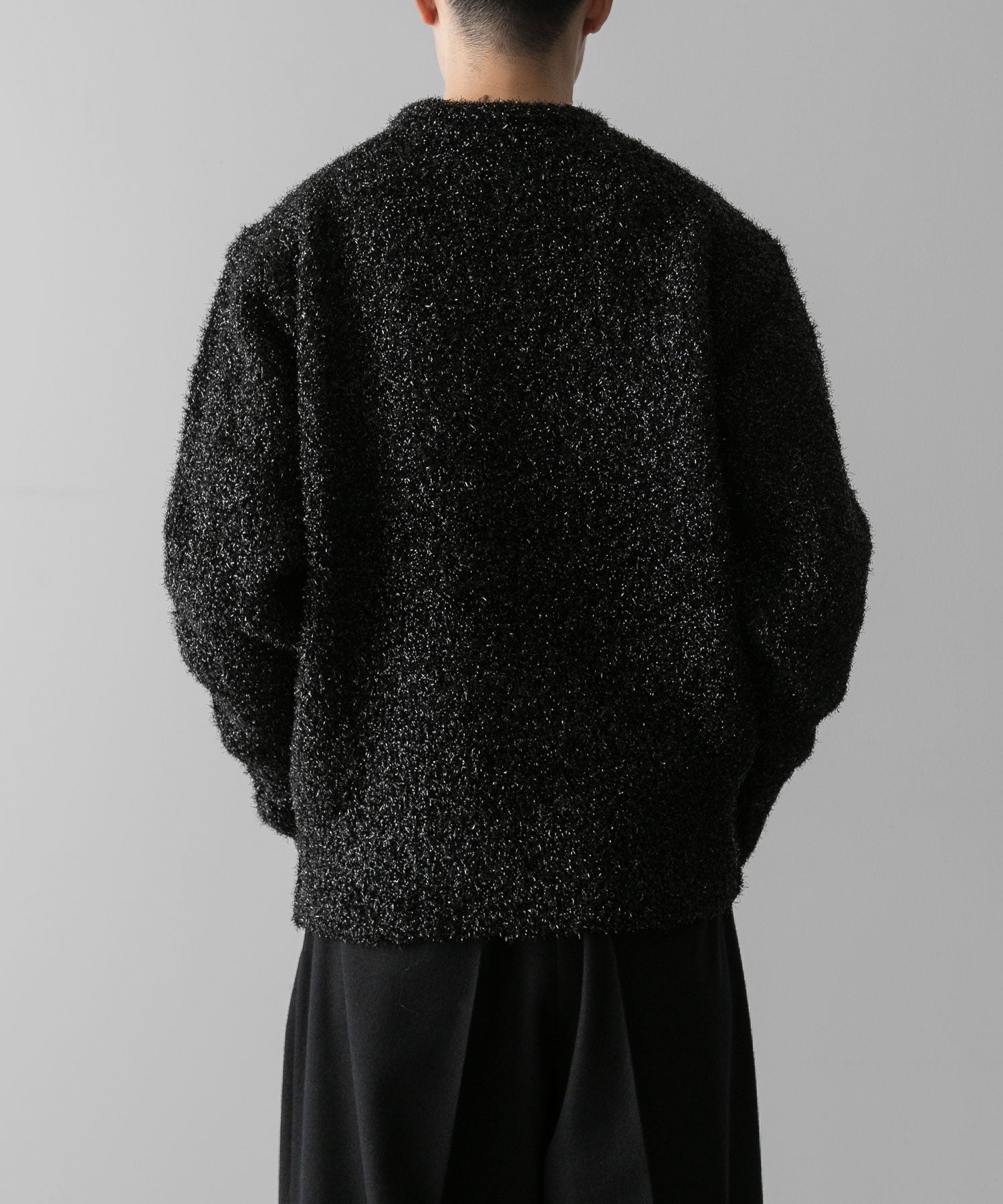 ssstein(シュタイン)の24AWコレクション GLITTER FUR KNIT CREW NECK LS - BLACK 公式通販サイトsession福岡セレクトショップ