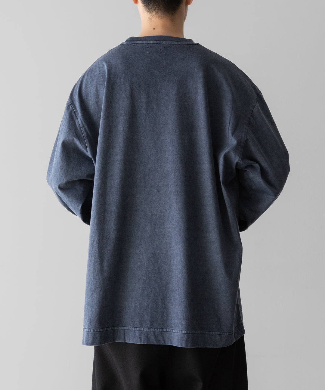 KANEMASA PHIL.-カネマサフィル36G LOW TWIST GARMENT DYE L/S TEEのNAVY PIGMENT公式通販サイトsession福岡セレクトショップ