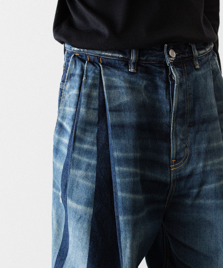 SUBLATIONS サブレーションズの2TUCK WIDE DENIM PANTS "ENTASIS MK-Ⅱ"のUSED INDIGO 公式通販サイトsession福岡セレクトショップ