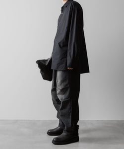 ssstein(シュタイン)の24AWコレクション NYLON COMBINATION SPLASHED DENIM JEANS - BLACK 公式通販サイトsession福岡セレクトショップ