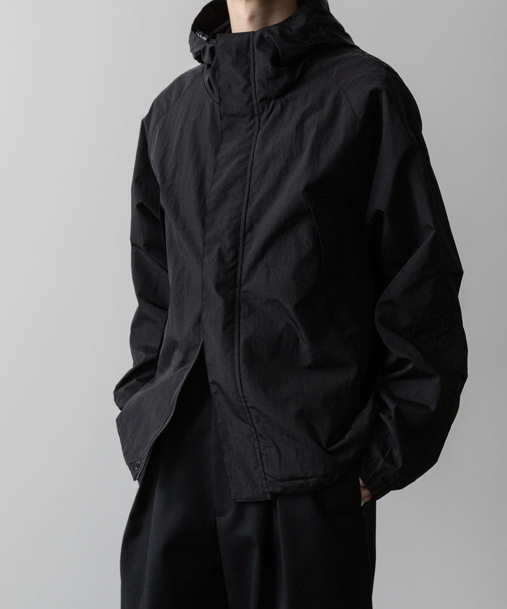 ssstein(シュタイン)の24AWコレクション NYLON TWILL HOODED ZIP UP JACKET - BLACK 公式通販サイトsession福岡セレクトショップ