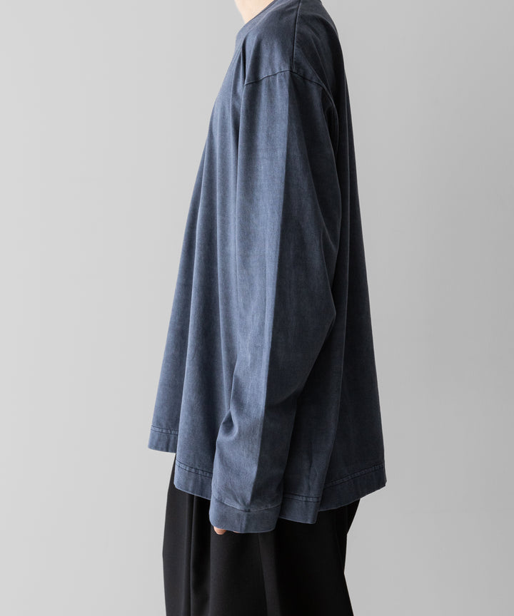 KANEMASA PHIL.-カネマサフィル36G LOW TWIST GARMENT DYE L/S TEEのNAVY PIGMENT公式通販サイトsession福岡セレクトショップ