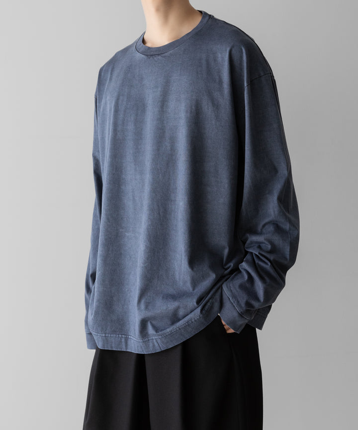 KANEMASA PHIL.-カネマサフィル36G LOW TWIST GARMENT DYE L/S TEEのNAVY PIGMENT公式通販サイトsession福岡セレクトショップ