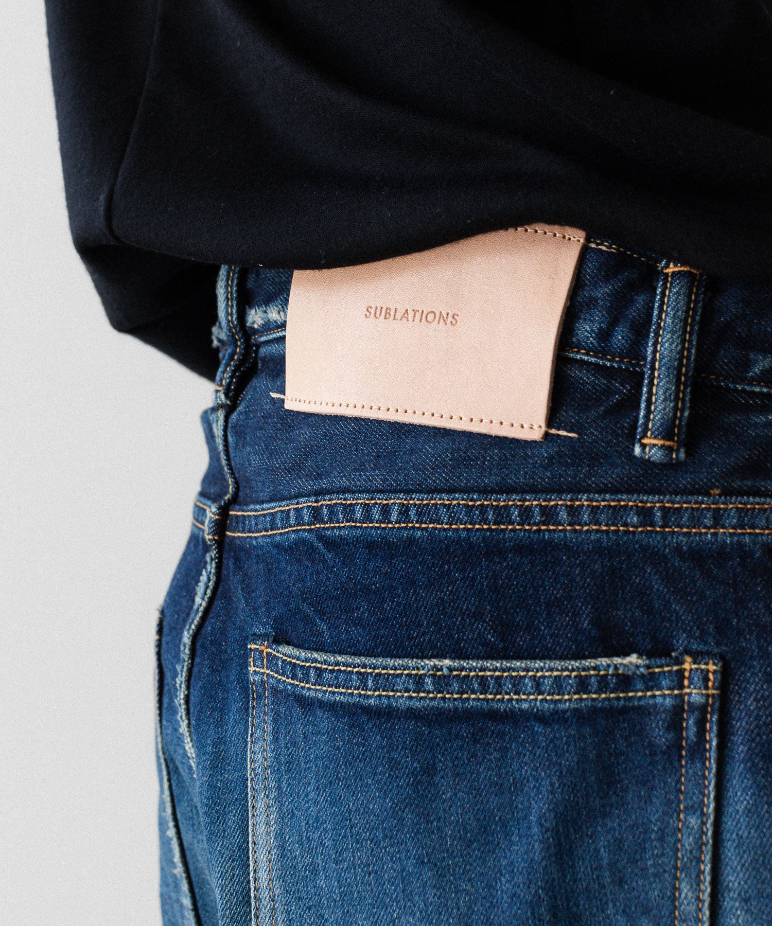 SUBLATIONS サブレーションズの2TUCK WIDE DENIM PANTS "ENTASIS MK-Ⅱ"のUSED INDIGO 公式通販サイトsession福岡セレクトショップ