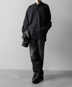 ssstein(シュタイン)の24AWコレクション NYLON COMBINATION SPLASHED DENIM JEANS - BLACK 公式通販サイトsession福岡セレクトショップ