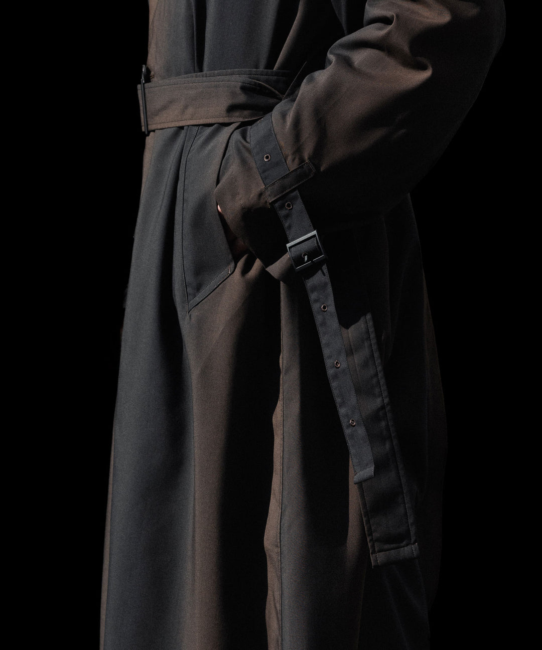 SUBLATIONS-サブレーションズのKIVULI PRINT LIGHT WEIGHT COATのDARK BROWN公式通販サイトsession福岡セレクトショップ