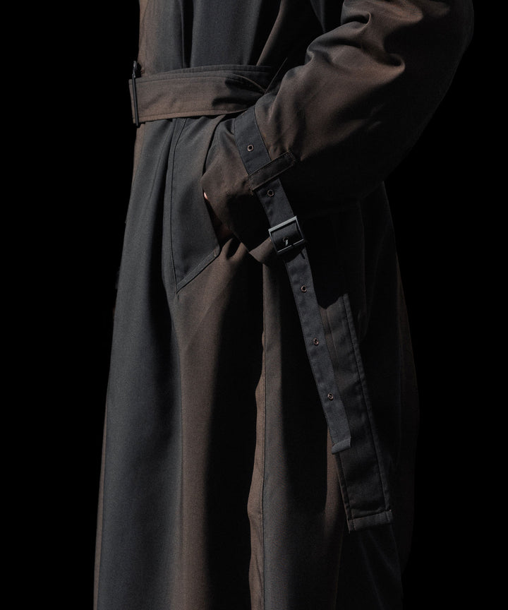 SUBLATIONS-サブレーションズのKIVULI PRINT LIGHT WEIGHT COATのDARK BROWN公式通販サイトsession福岡セレクトショップ