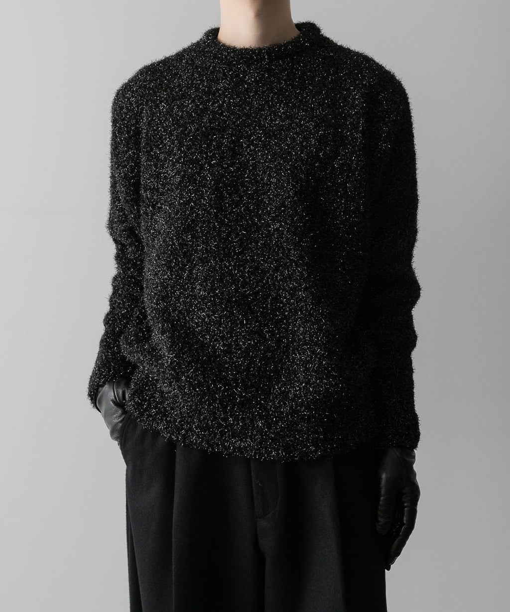 ssstein(シュタイン)の24AWコレクション GLITTER FUR KNIT CREW NECK LS - BLACK 公式通販サイトsession福岡セレクトショップ