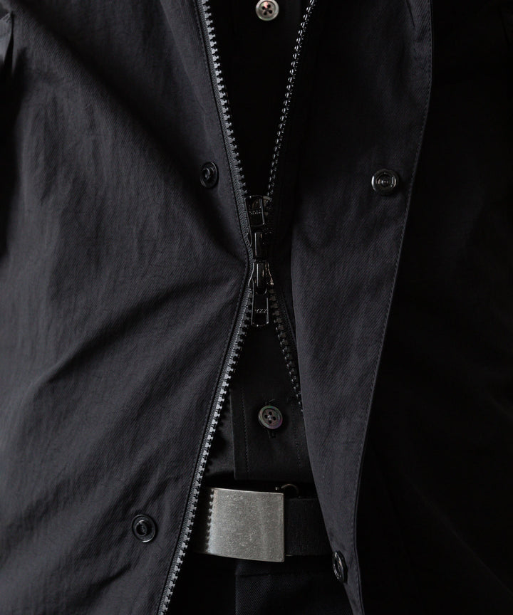 ssstein(シュタイン)の24AWコレクション NYLON TWILL HOODED ZIP UP JACKET - BLACK 公式通販サイトsession福岡セレクトショップ