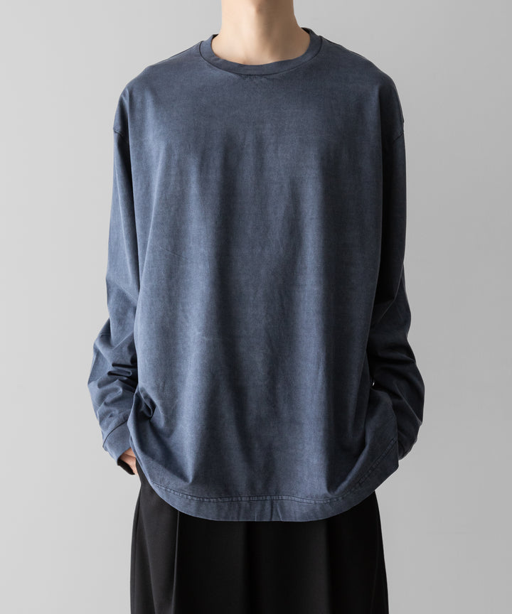 KANEMASA PHIL.-カネマサフィル36G LOW TWIST GARMENT DYE L/S TEEのNAVY PIGMENT公式通販サイトsession福岡セレクトショップ