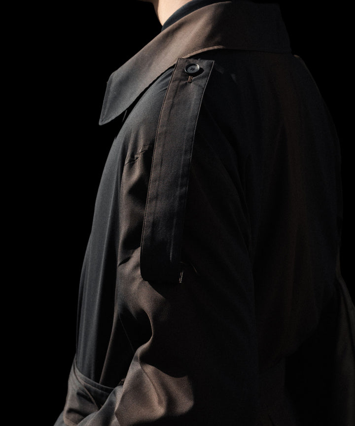 SUBLATIONS-サブレーションズのKIVULI PRINT LIGHT WEIGHT COATのDARK BROWN公式通販サイトsession福岡セレクトショップ