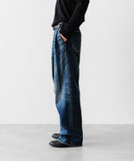 画像をギャラリービューアに読み込む, SUBLATIONS サブレーションズの2TUCK WIDE DENIM PANTS &quot;ENTASIS MK-Ⅱ&quot;のUSED INDIGO 公式通販サイトsession福岡セレクトショップ
