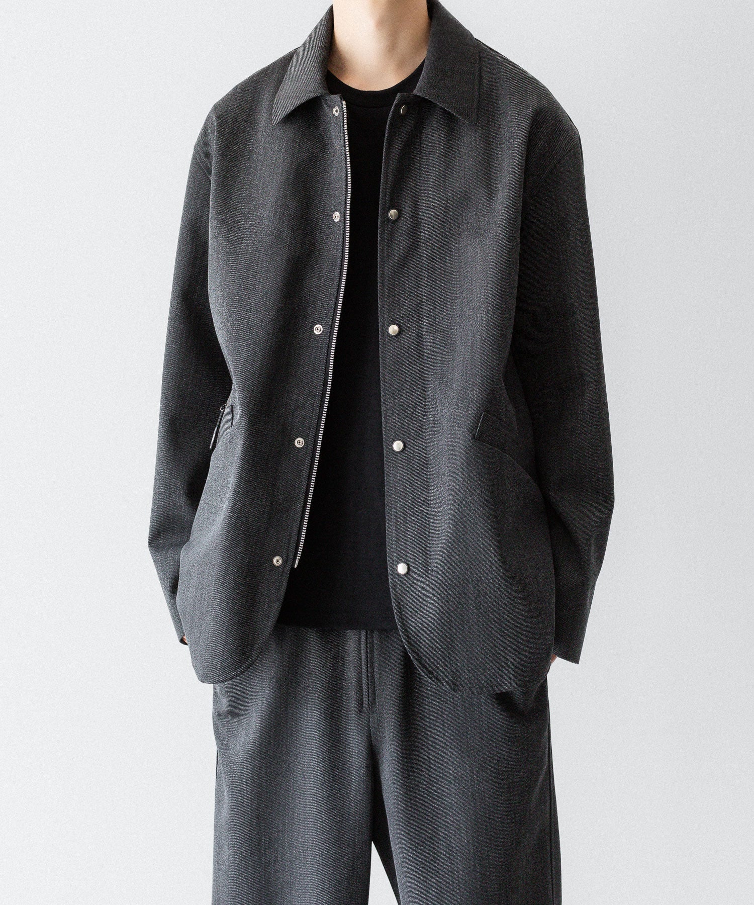 paratrait 24SS ジャケット ウール 02 ブラック paratrait / パラトレイト】3L STALKING JACKET - CHARCOAL | 公式通販