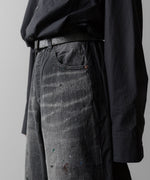 画像をギャラリービューアに読み込む, ssstein(シュタイン)の24AWコレクション NYLON COMBINATION SPLASHED DENIM JEANS - BLACK 公式通販サイトsession福岡セレクトショップ
