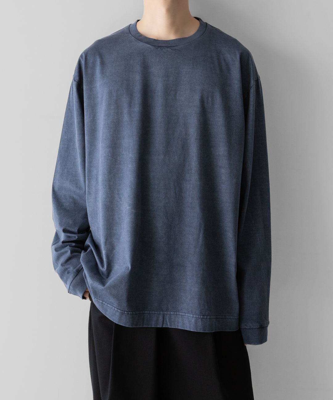 KANEMASA PHIL.-カネマサフィル36G LOW TWIST GARMENT DYE L/S TEEのNAVY PIGMENT公式通販サイトsession福岡セレクトショップ