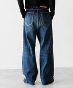 画像をギャラリービューアに読み込む, SUBLATIONS サブレーションズの2TUCK WIDE DENIM PANTS &quot;ENTASIS MK-Ⅱ&quot;のUSED INDIGO 公式通販サイトsession福岡セレクトショップ
