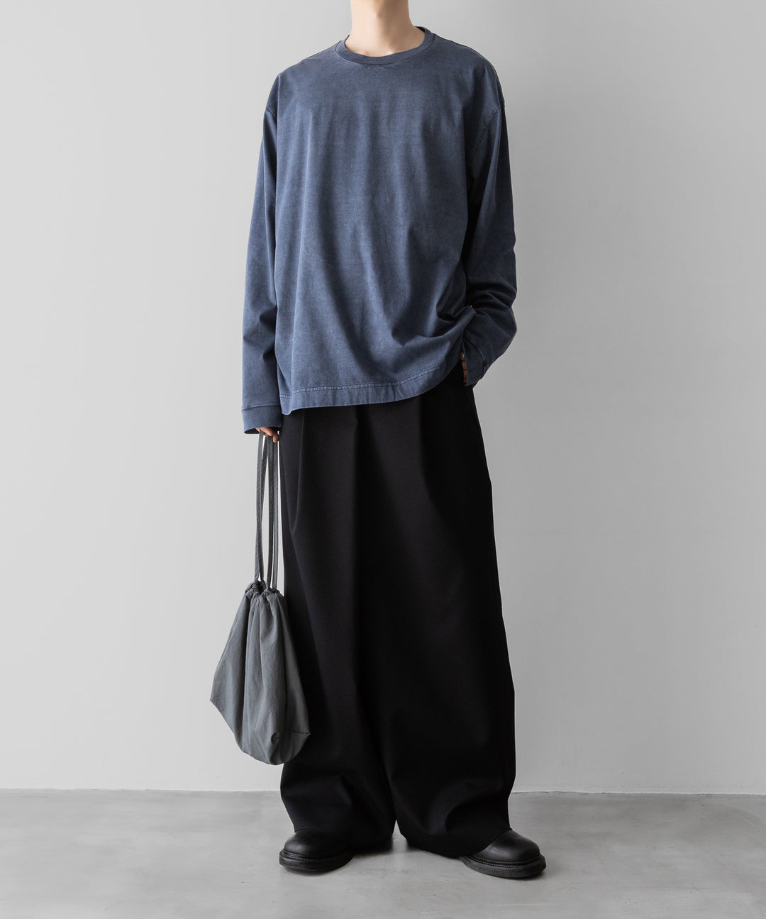 KANEMASA PHIL.-カネマサフィル36G LOW TWIST GARMENT DYE L/S TEEのNAVY PIGMENT公式通販サイトsession福岡セレクトショップ
