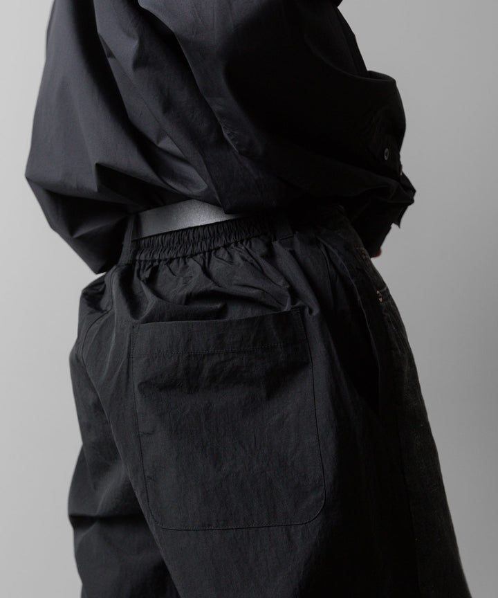 ssstein(シュタイン)の24AWコレクション NYLON COMBINATION SPLASHED DENIM JEANS - BLACK 公式通販サイトsession福岡セレクトショップ