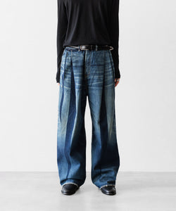 SUBLATIONS / サブレーションズ】2TUCK WIDE DENIM PANTS