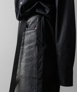 画像をギャラリービューアに読み込む, ssstein(シュタイン)の24AWコレクション NYLON COMBINATION SPLASHED DENIM JEANS - BLACK 公式通販サイトsession福岡セレクトショップ
