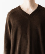 画像をギャラリービューアに読み込む, CODA コーダ BROWN SHRUNKEN V-NECK PULLOVERのBROWN 公式通販サイトsession福岡セレクトショップ
