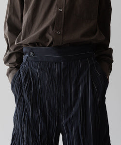 UJOH - ウジョーのSIDE BELT SHORT PNT - NAVY STRIPE公式通販サイトsession福岡セレクトショップ