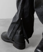 画像をギャラリービューアに読み込む, ssstein(シュタイン)の24AWコレクション NYLON COMBINATION SPLASHED DENIM JEANS - BLACK 公式通販サイトsession福岡セレクトショップ
