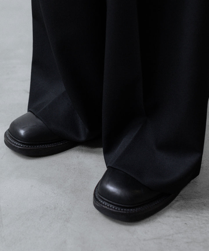 ssstein(シュタイン)のEXTRA WIDE TROUSERS (2/60 WOOL GABARDINE) - BLACKの公式通販サイトsession福岡セレクトショップ