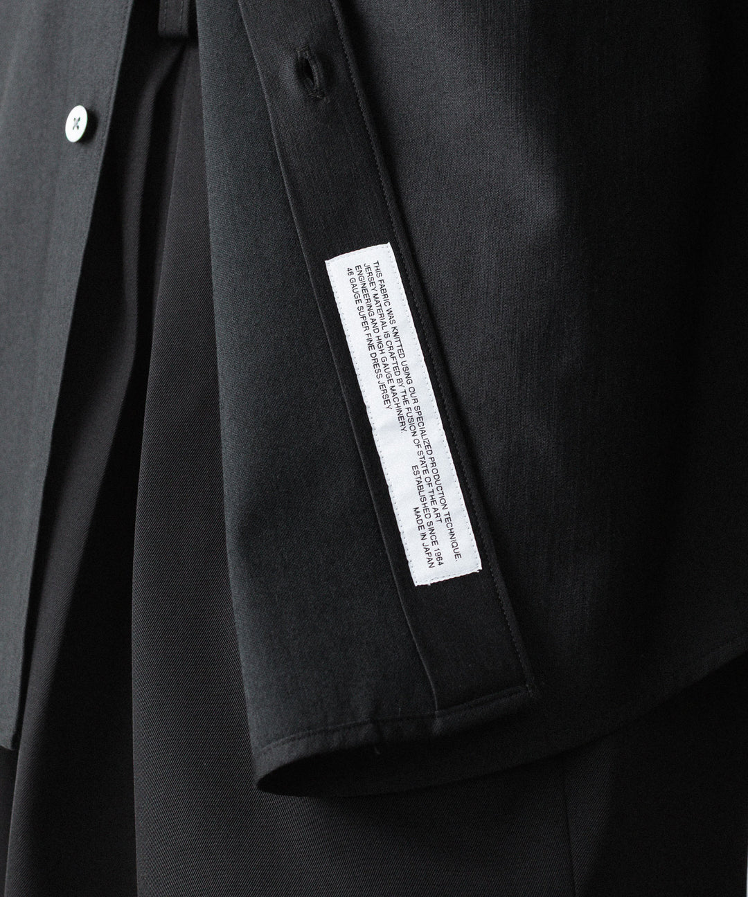 KANEMASA PHIL. カネマサフィルの36G WOOL MODEST SHIRT - BLACKの公式通販サイトsession福岡セレクトショップ
