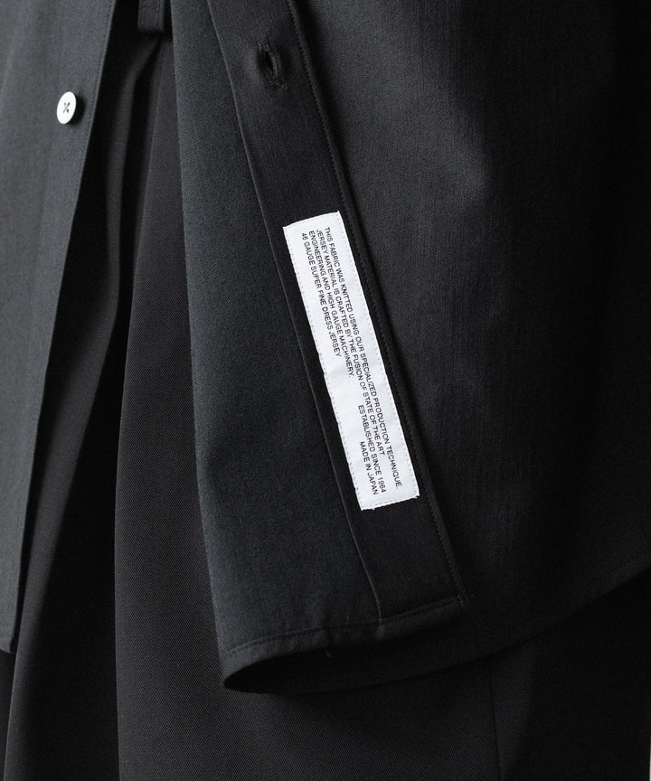 KANEMASA PHIL. カネマサフィルの36G WOOL MODEST SHIRT - BLACKの公式通販サイトsession福岡セレクトショップ