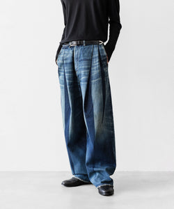 SUBLATIONS / サブレーションズ】2TUCK WIDE DENIM PANTS 