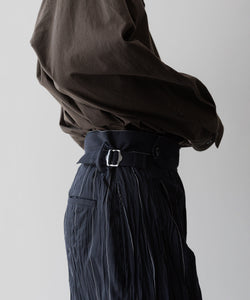 UJOH - ウジョーのSIDE BELT SHORT PNT - NAVY STRIPE公式通販サイトsession福岡セレクトショップ