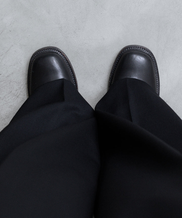 ssstein(シュタイン)のEXTRA WIDE TROUSERS (2/60 WOOL GABARDINE) - BLACKの公式通販サイトsession福岡セレクトショップ