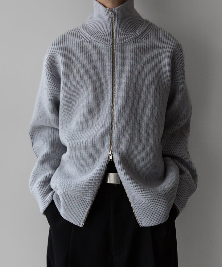 【stein】シュタイン 23AW OVERSIZED DRIVERS KNIT ZIP JACKET - OFF GREY sessionセッション福岡セレクトショップ 公式通販サイト