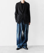 画像をギャラリービューアに読み込む, SUBLATIONS サブレーションズのSUPER140 SINGLE BREASTED JACKETのBLACK 公式通販サイトsession福岡セレクトショップ
