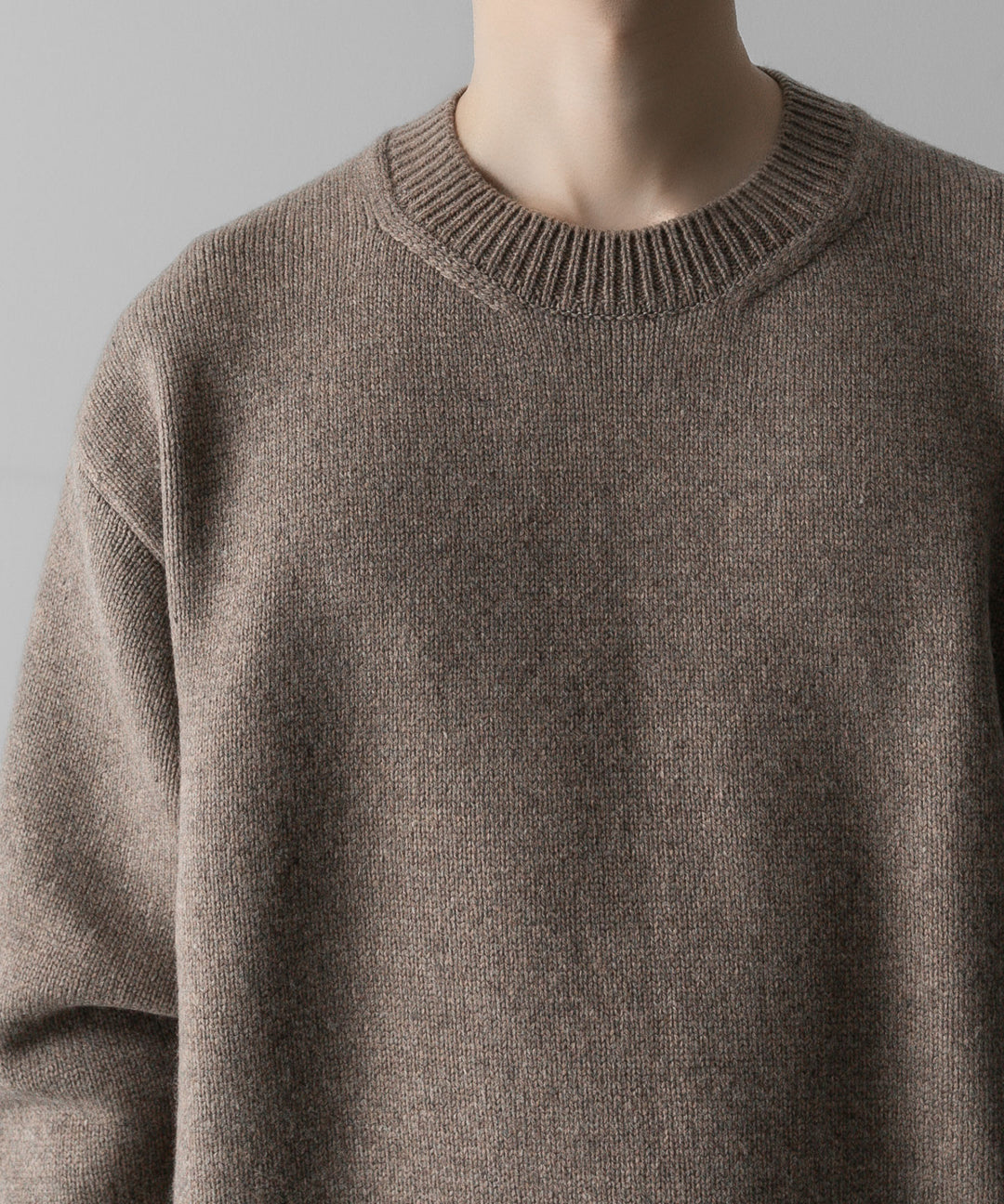 ssstein(シュタイン)の24AWコレクション EXTRA FINE WOOL WARM KNIT CREW NECK LS - TOP BEIGE 公式通販サイトsession福岡セレクトショップ