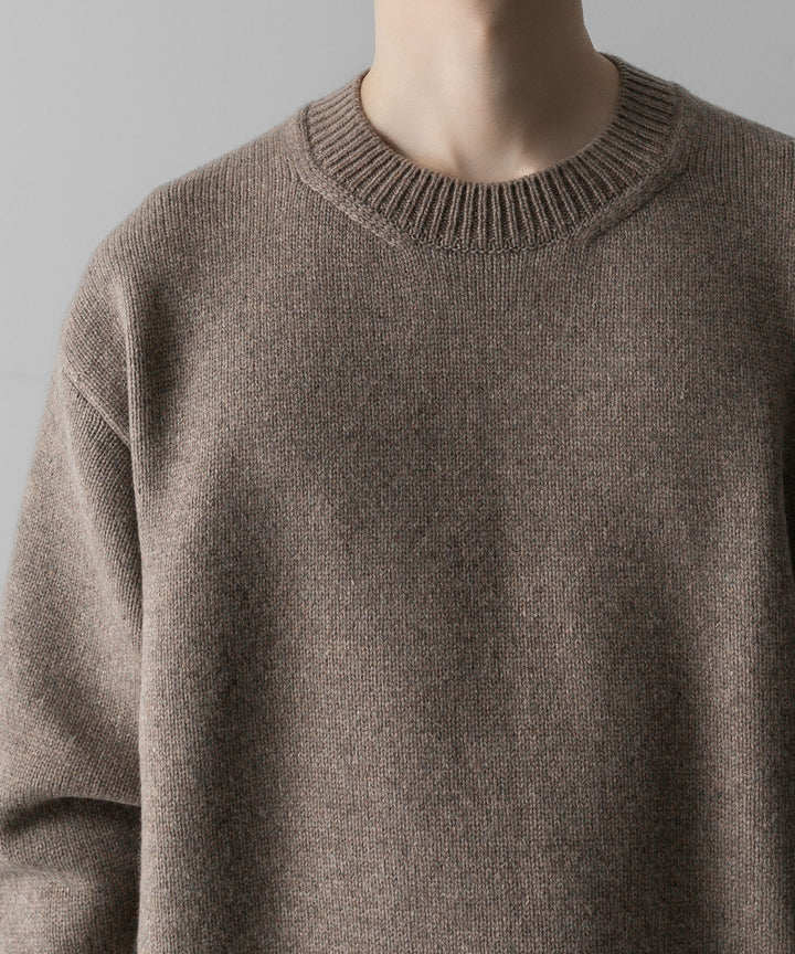 ssstein(シュタイン)の24AWコレクション EXTRA FINE WOOL WARM KNIT CREW NECK LS - TOP BEIGE 公式通販サイトsession福岡セレクトショップ