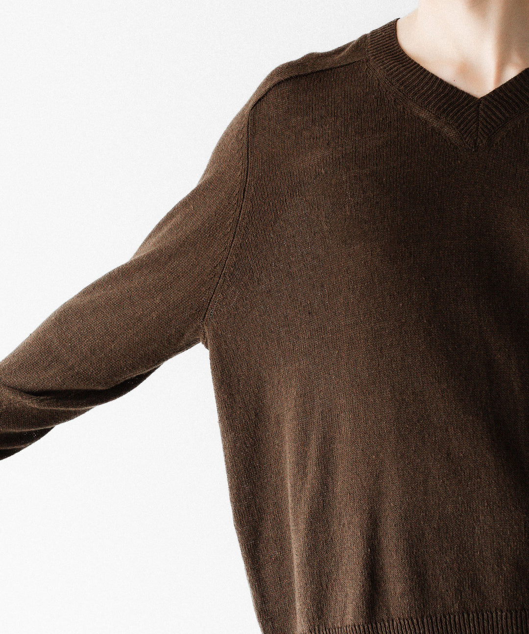 CODA コーダ BROWN SHRUNKEN V-NECK PULLOVERのBROWN 公式通販サイトsession福岡セレクトショップ