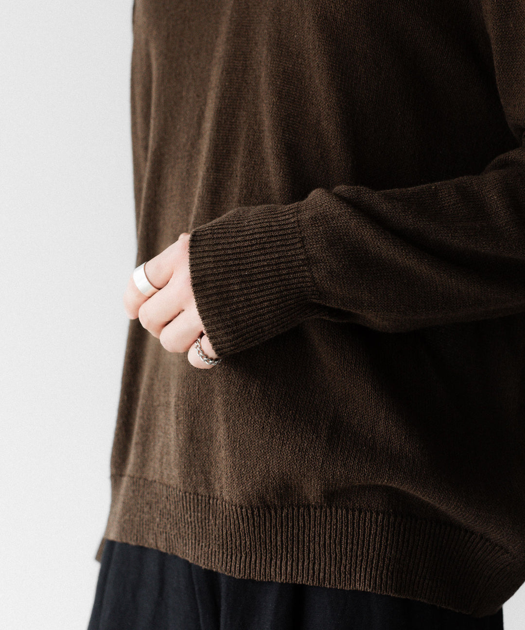 CODA コーダ BROWN SHRUNKEN V-NECK PULLOVERのBROWN 公式通販サイトsession福岡セレクトショップ
