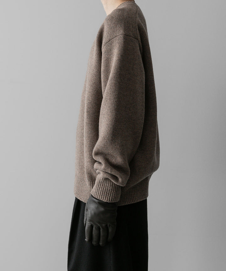 ssstein(シュタイン)の24AWコレクション EXTRA FINE WOOL WARM KNIT CREW NECK LS - TOP BEIGE 公式通販サイトsession福岡セレクトショップ