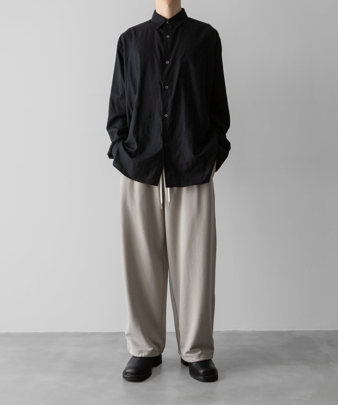 【KANEMASA PHIL.】28G CUPRO EASY PANTS - KHAKI
