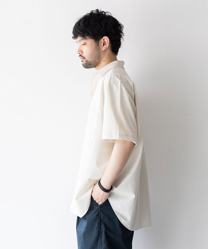 【KANEMASA】ROYAL OX DRESS JERSEY SHORT SLEEVE SHIRT - ECRU