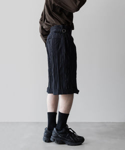 UJOH - ウジョーのSIDE BELT SHORT PNT - NAVY STRIPE公式通販サイトsession福岡セレクトショップ